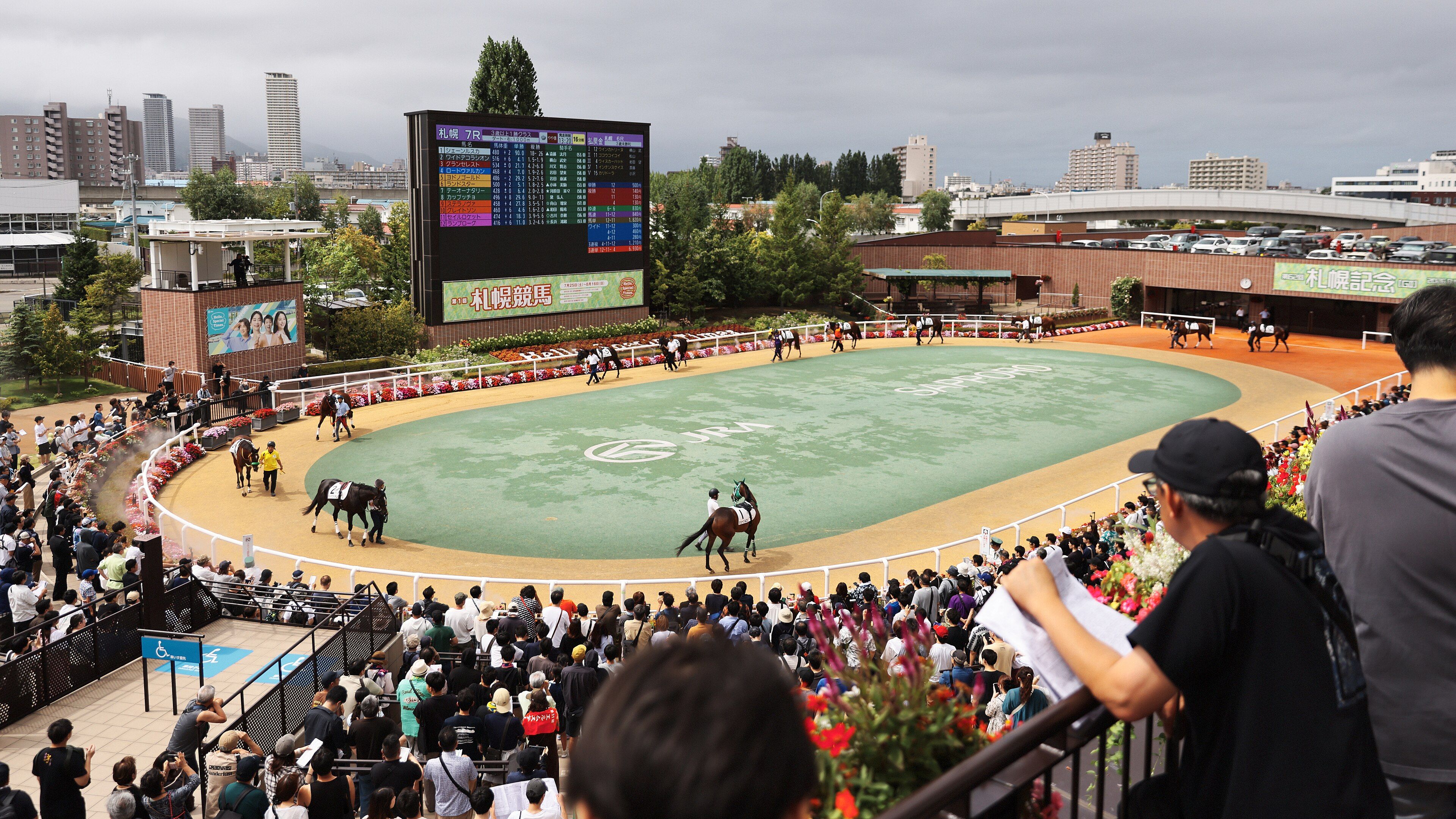 札幌競馬場のパドック