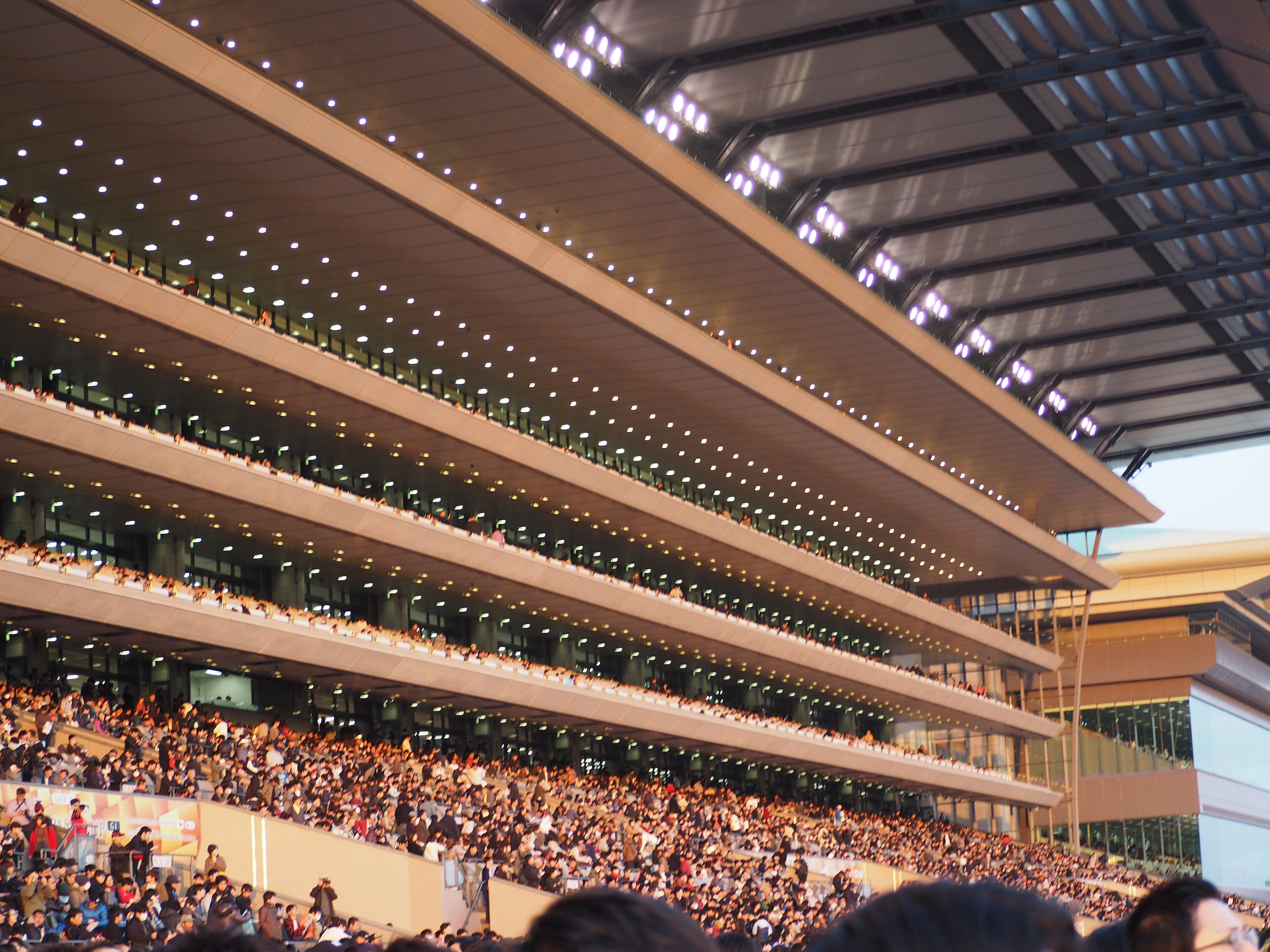 ジャパンカップ当日の東京競馬場メインスタンド